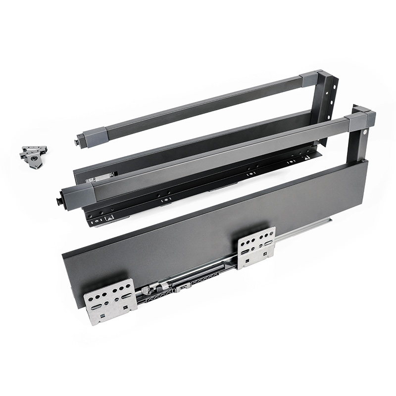 TR06FG Riding rail + thin drawer (with rod)