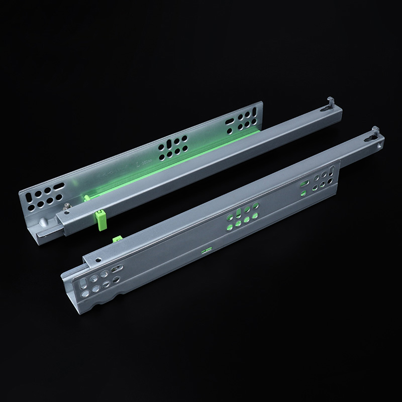 662F Single Extension Telescopic Channel Rail Push Opening Concealed Undermount 