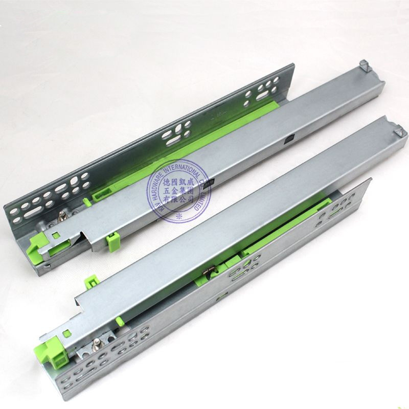663FI full extension drawer slides push to open under mount drawer slides