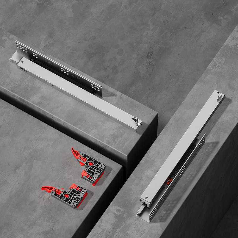 993BLHR-3D Full Extension Synchronize Soft Close 3D Adjustment Rail Undermount C