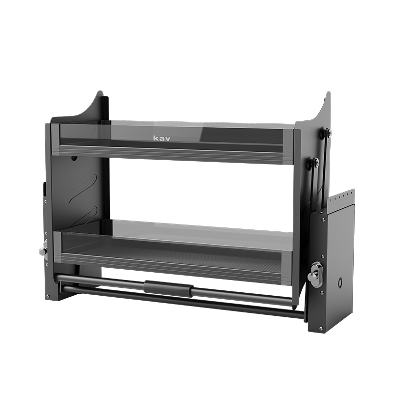 B061202H Glass Manual Lift Basket