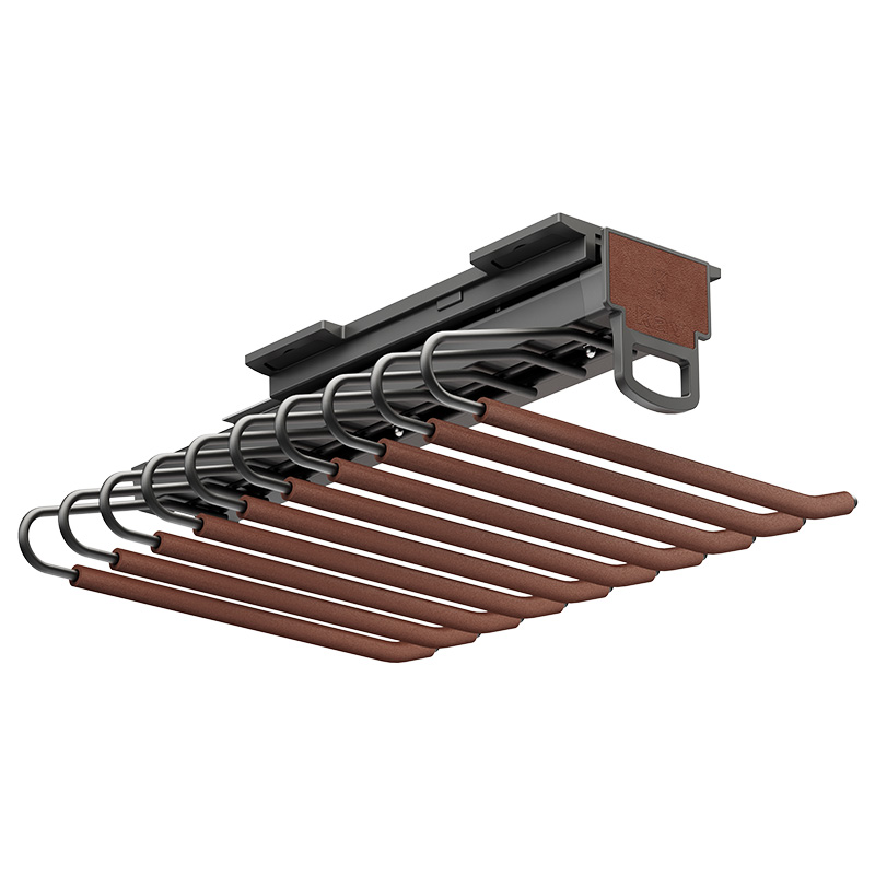 18B02 Top Mounted Single Row Pants Rack