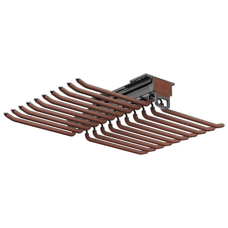 18B03 Top Mounted Double Row Pants Rack