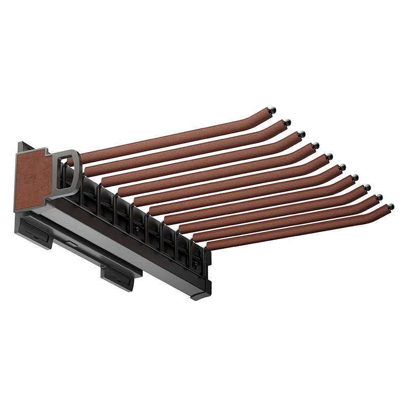18B04 Side Mounted Pull Out Pants Rack
